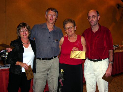 Winners from NZ. Bob & Evelyn Hurley, Ian & Cynthia Clayton
