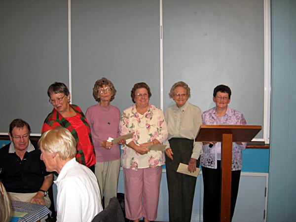 Remembrance Prize: Bess Baldry, Barbara Parsons, Berna Gibbs, Joy Robinson